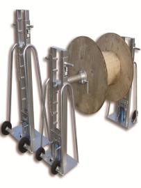 מעמד זוגי הידראולי לתופים עד 3 טון עד 240cm (מוט כ1.3מטר)