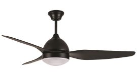 ניוטון מאוורר תקרה באסט 50" שחור+לד 20W מתחלף IP44