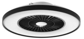 ניוטון מאוורר תקרה פאפי שחור קוטר 600ממ 40W לד מתחלף