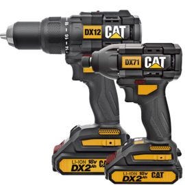 סט מברגות BL  V אימפקט + מברגה רוטטת DX12K CAT 2X2.0A