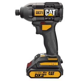 מברגת אימפקט DX71 CAT 18V 2X2.0AH BL