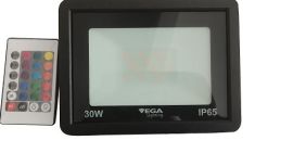 פנס הצפה לד VEGA שחור RGB 30W
