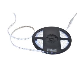 גליל 5 מטר, סטריפ לד 3528 120 לד DL אור קר 12V 10W