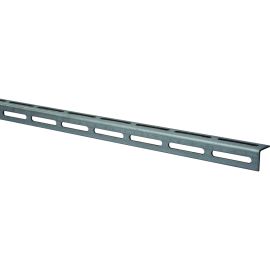 ברזל מגלוון זוית 30X30X3 L מנוקב 2 צדדים חריץ רחב 10X80