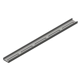 פרופיל מגלוון 40X12X2 U   מנוקב צד 1 חריץ רחב 10X25