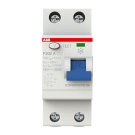 ממסר פחת חד פאזי 16A 10mA דגם F202