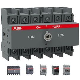 מנתק בעומס 40A תלת פאזי עם ידית OT40F3