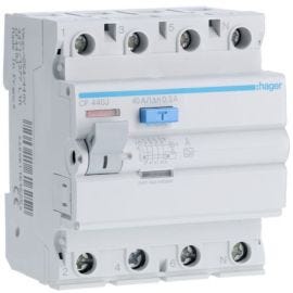 ממסר פחת HAGER 300MA 4X40A