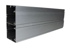 תעלה אלומיניום+מכסה 140X60 מחולקת