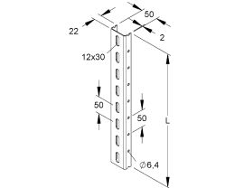 עמוד לחיבור זרועות UT 50/3000