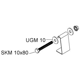 ערכה לחיבור זרוע KTA לעמוד HDS 50.50 F