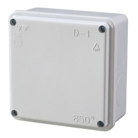 קופסא D-1 אדומה חלקה 100X100X50