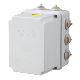 קופסא D-24P כניסות אפור אטום 154X114X130