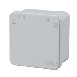 קופסה D-8 אפור אטום 50*80*80 חלק
