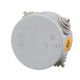 קופסת הסתעפות עגולה 70 כניסות IP-44 D-07 עמיד 850 מעלות