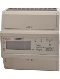 מונה תלת פאזי 3X100 תצוגת LCD