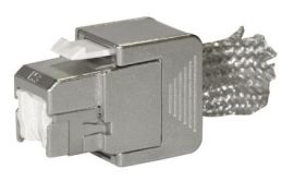 שקע מחשב קיסטון מתכתי RJ45 מסוכך CAT-6A/7(3M)CORNING