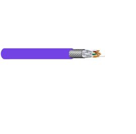 כבל מחשב 4X2X23 F/FTP CAT7a סגול - תוף 500 מטרים ICME