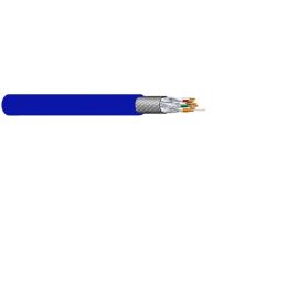 כבל מחשב 4X2X23 F/FTP CAT7a כחול - תוף 500 מטרים ICME