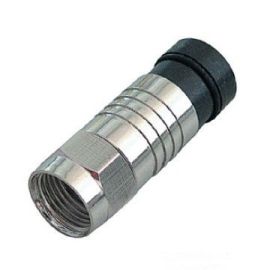מחבר F לחיצה לכבלים RG-6 מוגן מים